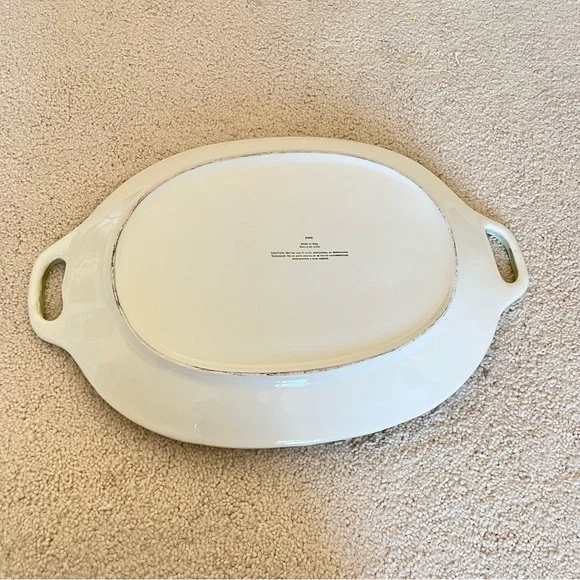 Vintage CWC Fruit Platter 26”x18” Ceramic Plate Made‎ in Italy EUC - Picture 7 of 9